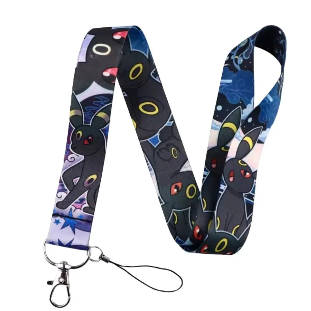 Umbreon Character Badge Holder Lanyard ID Card & Keychain Set